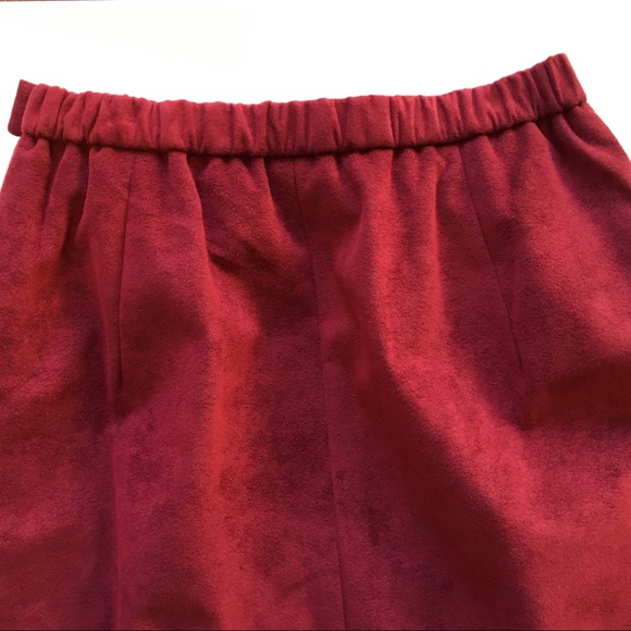 Vintage ULTRA SUEDE Skirt OLYMPIC FASHIONS vegan - Picture 2 of 8